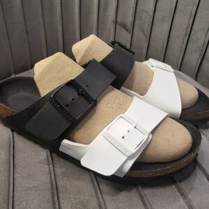 Birkenstock Black and White Sandals